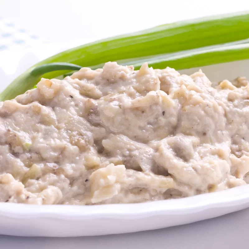 סלט חצילים בטחינה, באבא גנוש