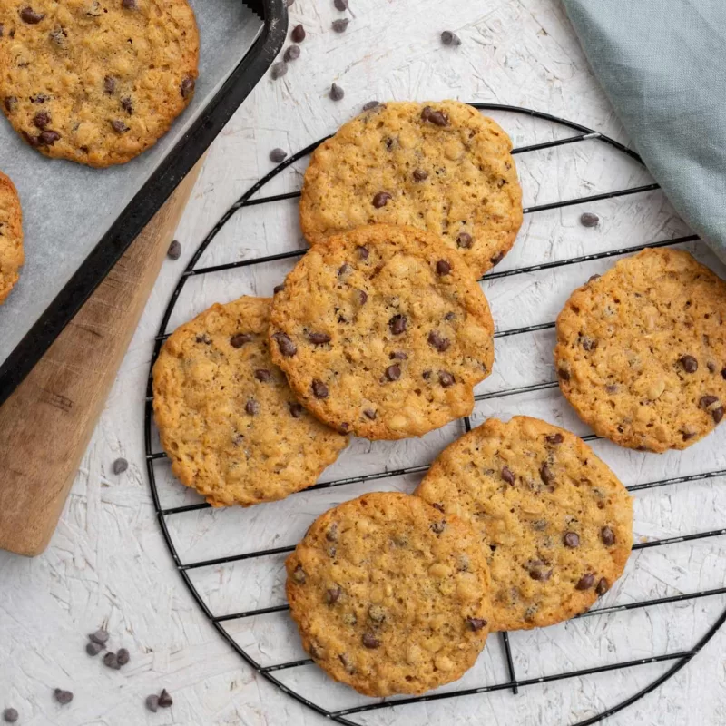 עוגיות חמאת בוטנים ושוקולד צ'יפס